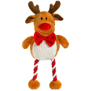 Good Boy Christmas Hug Tug Reindeer Dog Toy