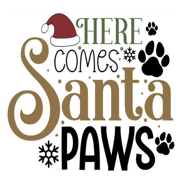 HERE COMES SANTA PAWS