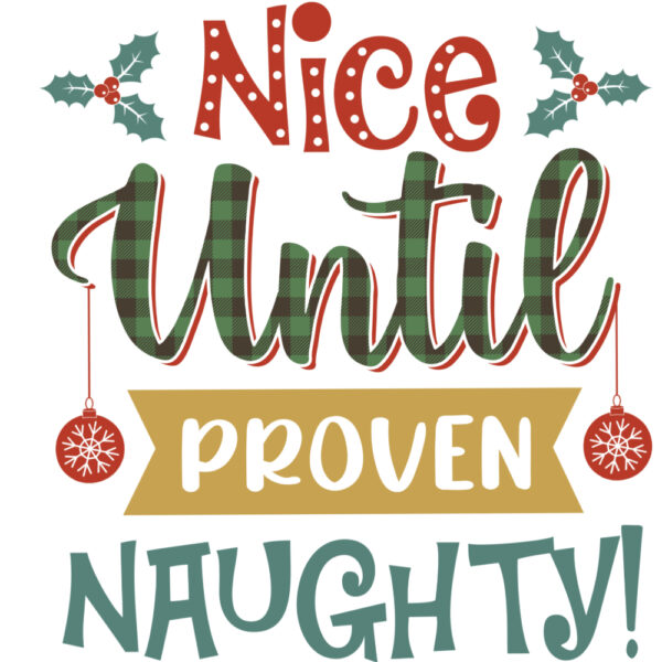 NICE UNTIL PROVEN NAUGHTY